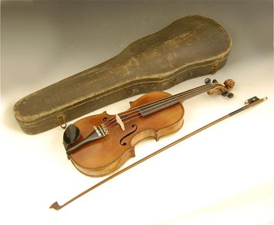 Appraisal: A size violin with a two piece back with a