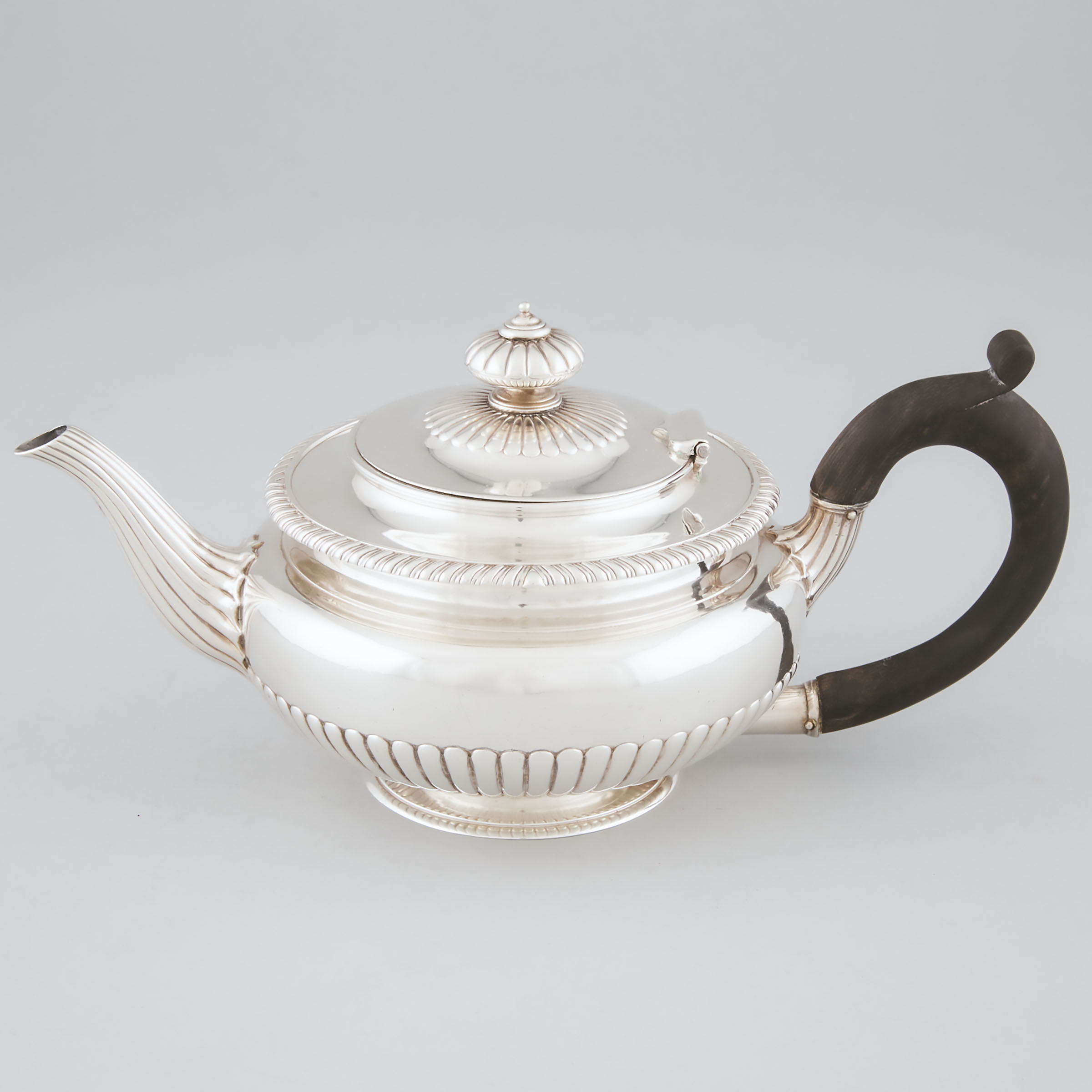 Appraisal: George IV Silver Teapot Paul Storr London height in cm