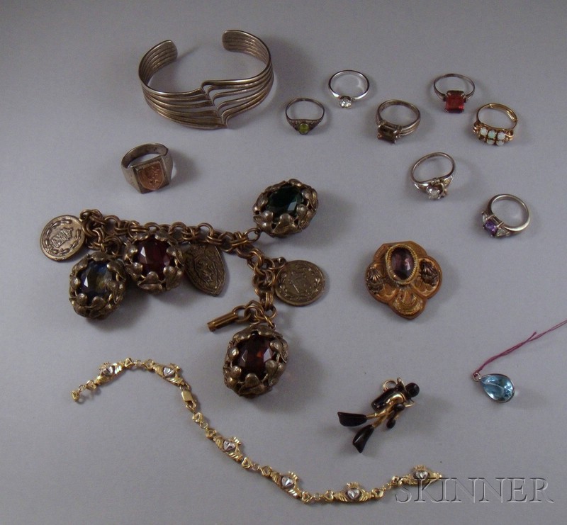 Appraisal: Small Group of Assorted Estate and Costume Jewelry including a