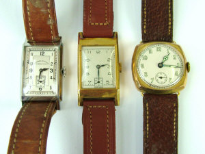 Appraisal: Three Gents wristwatches to include A 'Camerer Cuss Co' steel