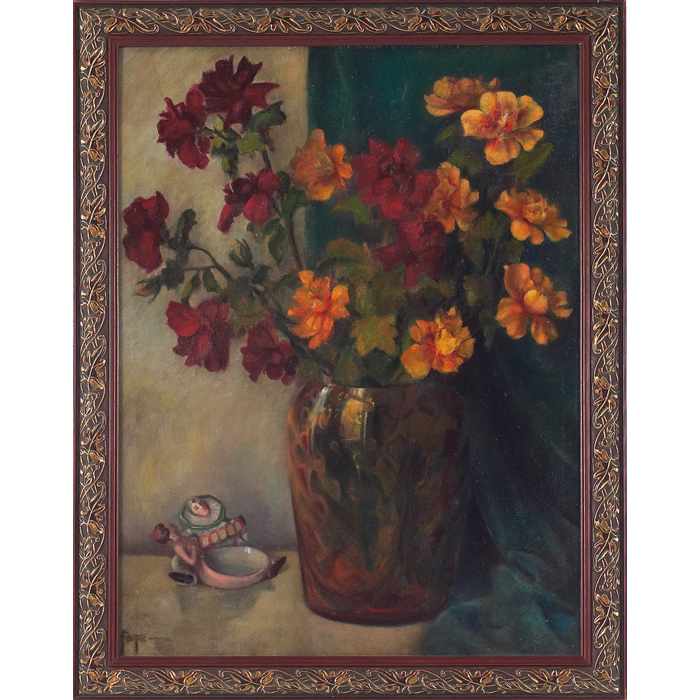 Appraisal: Francis Foy American - ''Still Life '' c oil on