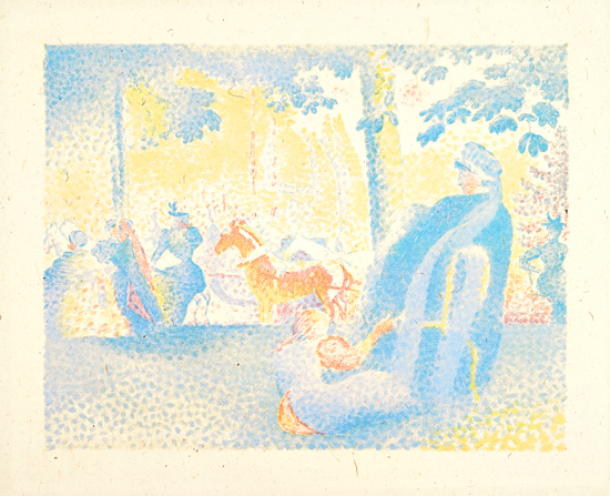 Appraisal: HENRI EDMOND CROSS Les Champs lys es Color lithograph on