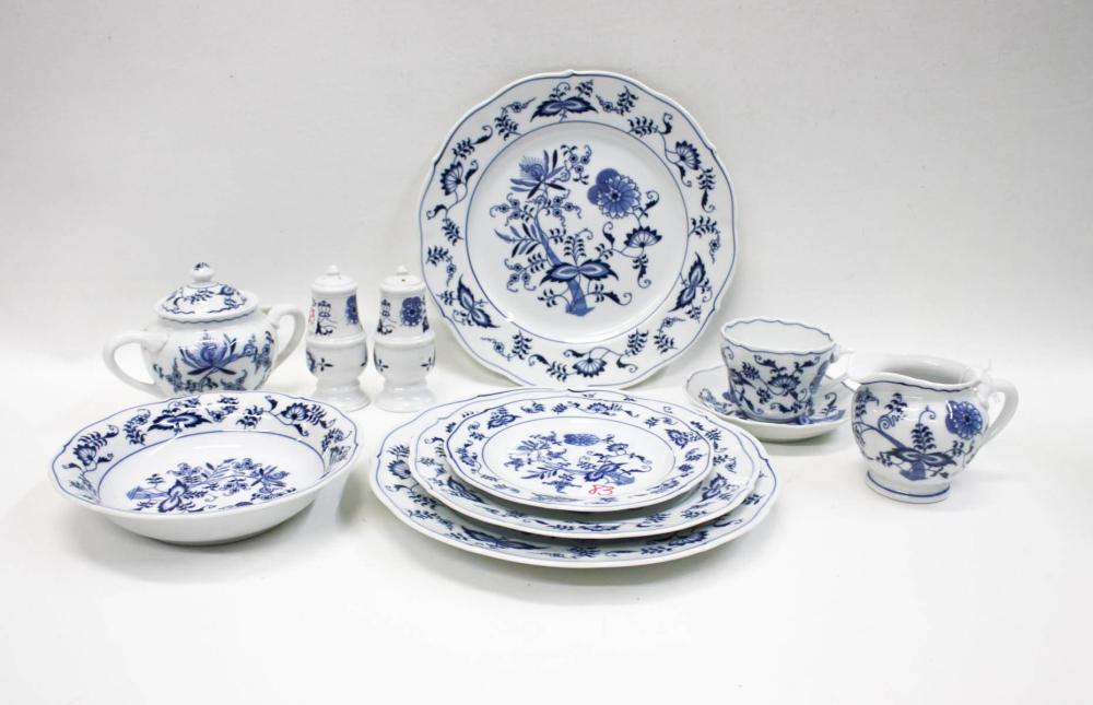 Appraisal: FIFTY-FOUR PIECE BLUE DANUBE DINNERWARE SET plus a pair shakers