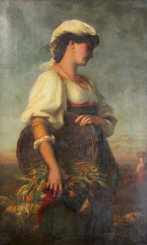 Appraisal: RUDOLF WILHELM AUGUSTE LEHMANN GERMAN - Oil on Canvas Portrait