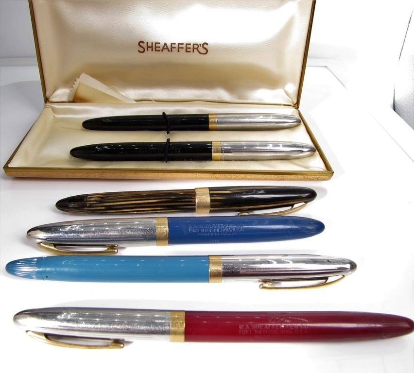 Appraisal: Vintage Sheaffer Fountain Pens three with K nib one Palladium