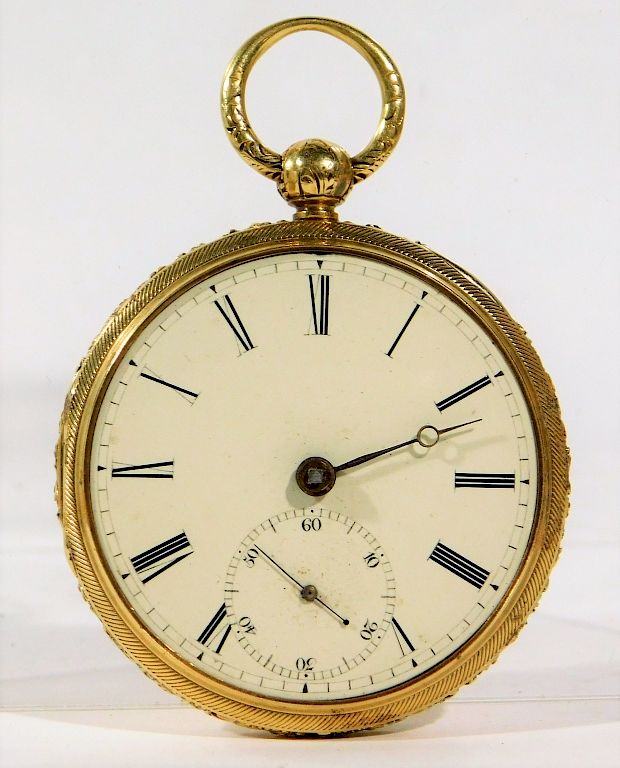 Appraisal: K Yellow Gold JCF Co Gentleman's Pocket Watch United States