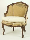 Appraisal: YOUTH CHAIR - Louis XVI style hand carved walnut youth