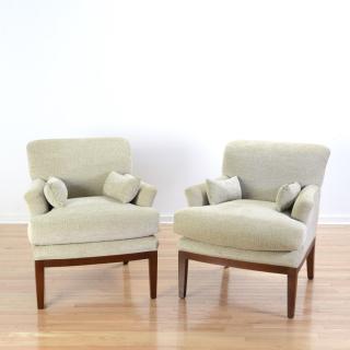 Appraisal: Pair J Robert Scott Bethesda occasional chairs Pair J Robert