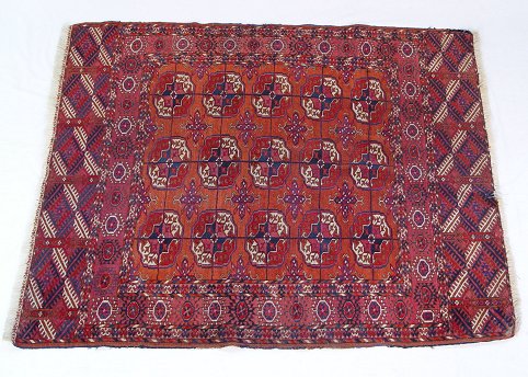 Appraisal: SEMI ANTIQUE TURKOMAN TEKKE RUG '' x '' Approx