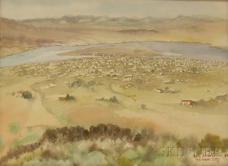 Appraisal: Attributed to W C Rubottom American th st Century Panorama