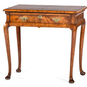 Appraisal: A Queen Anne Walnut Side Table th Century Height x