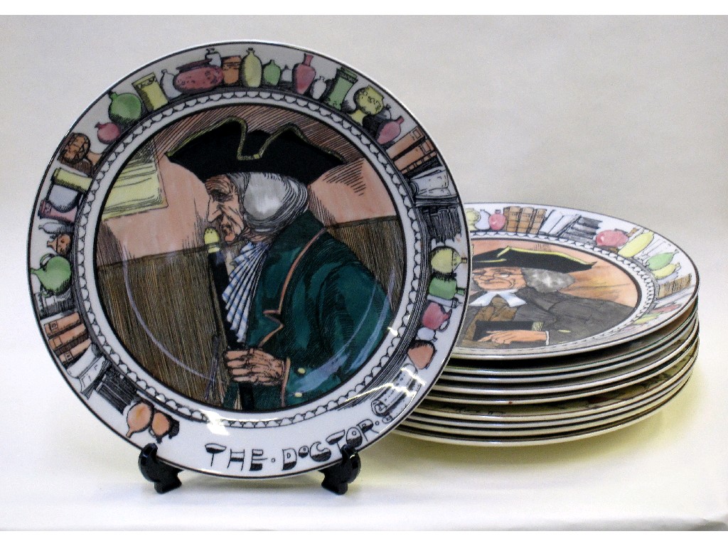 Appraisal: Ten Royal Doulton plates from the Pastimes and Professions Series