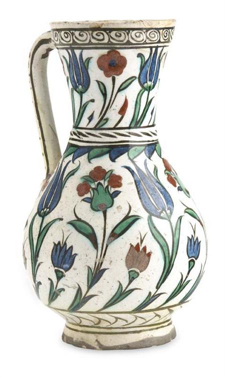 Appraisal: A Turkish Iznik jug first half th century with a