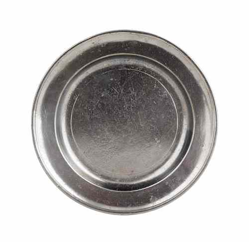 Appraisal: Lancaster Pennsylvania pewter paven ca bearing the touch of Johann