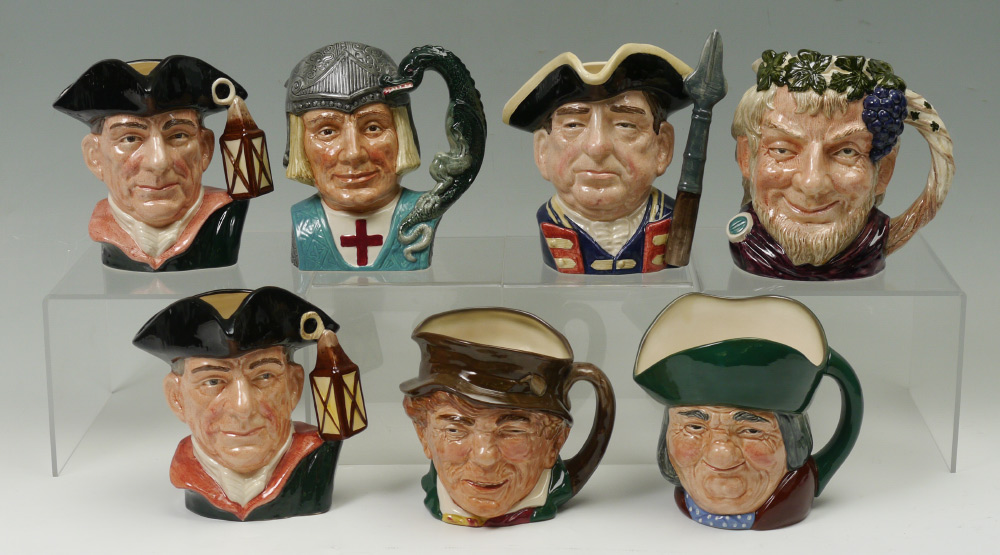 Appraisal: ROYAL DOULTON CHARACTER JUGS pieces total to include Paddy A