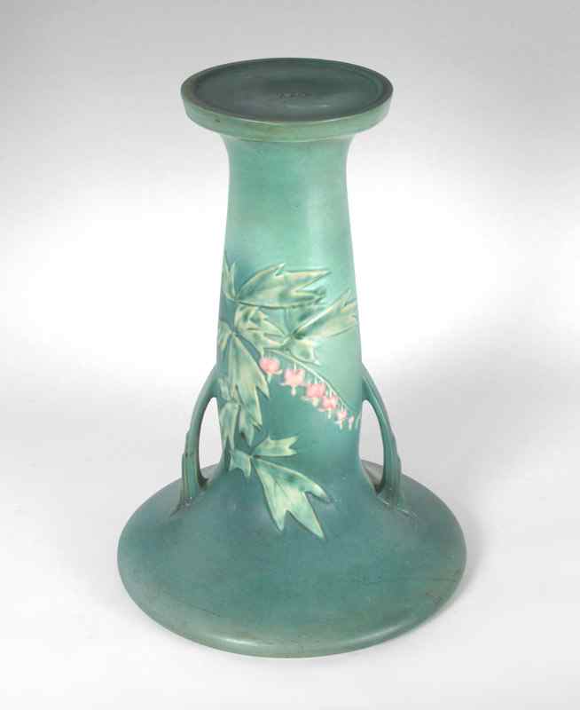 Appraisal: ROSEVILLE POTTERY BLEEDING HEART Green approx '' tall