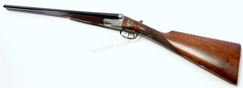 Appraisal: W W Greener Monarch Model SxS Shotgun-Blued barrels with extractors