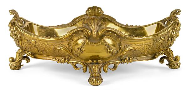 Appraisal: A R gence style gilt bronze table centerpiece third quarter