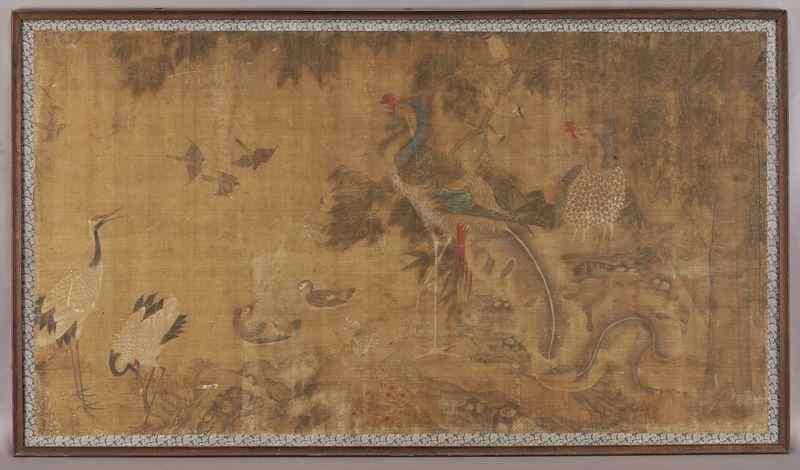 Appraisal: Chinese late Ming-early Qing watercolor on silkpainting depicting Wu Lun