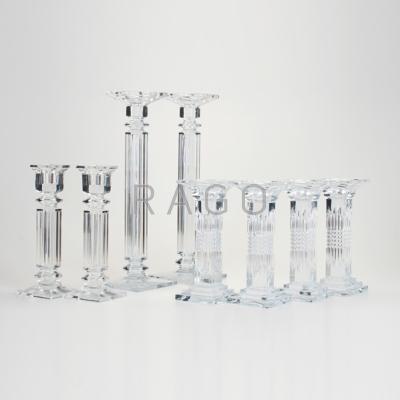 Appraisal: COLUMNAR CANDLESTICKS One set of four and two pair th