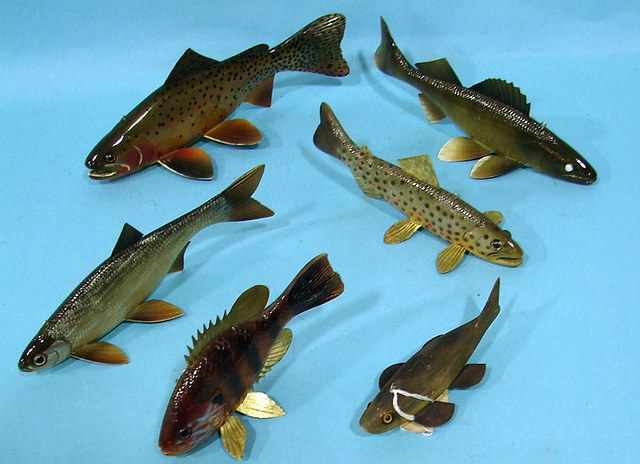 Appraisal: ice fishing decoys - various species - signed - CHOICE