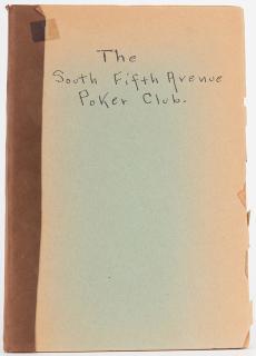 Appraisal: Carleton Henry Guy The South Fifth Avenue Poker Club New