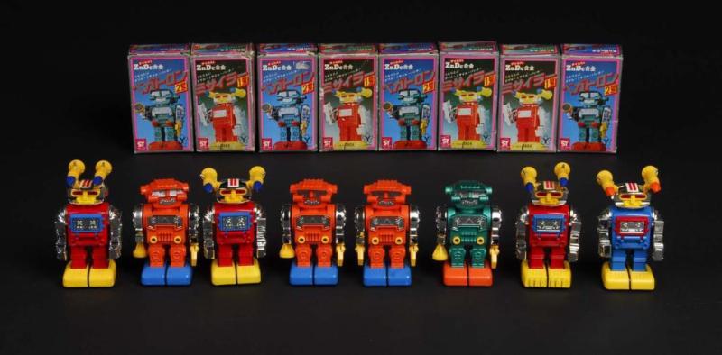 Appraisal: Lot of Die-Cast Robots Description Japanese Made by Yonezawa MIB