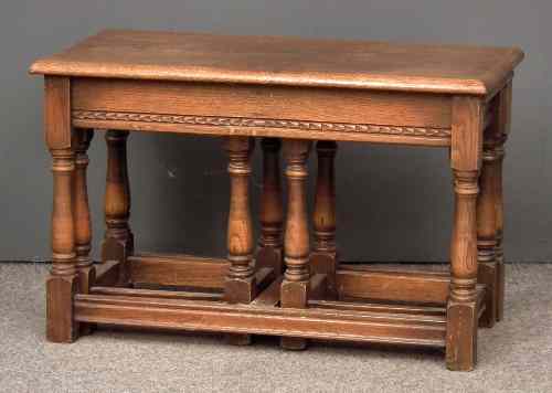 Appraisal: An oak rectangular coffee table of '' th Century'' design