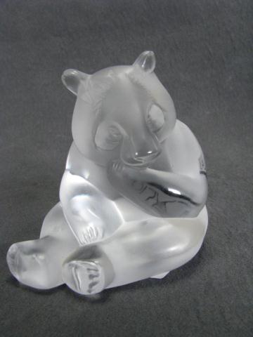 Appraisal: Signed Lalique crystal bear figure inches high