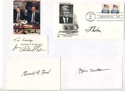 Appraisal: Lot Autograph Material - American Presidents Vice Presidents et al