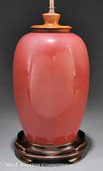 Appraisal: A Chinese Sang-de-Boeuf Porcelain Ovoid Jar Qing Dynasty - ovoid