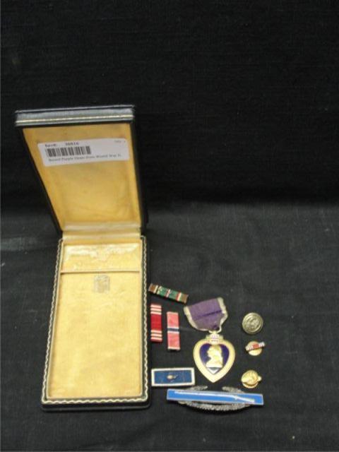 Appraisal: Boxed Purple Heart from World War II Other medals included