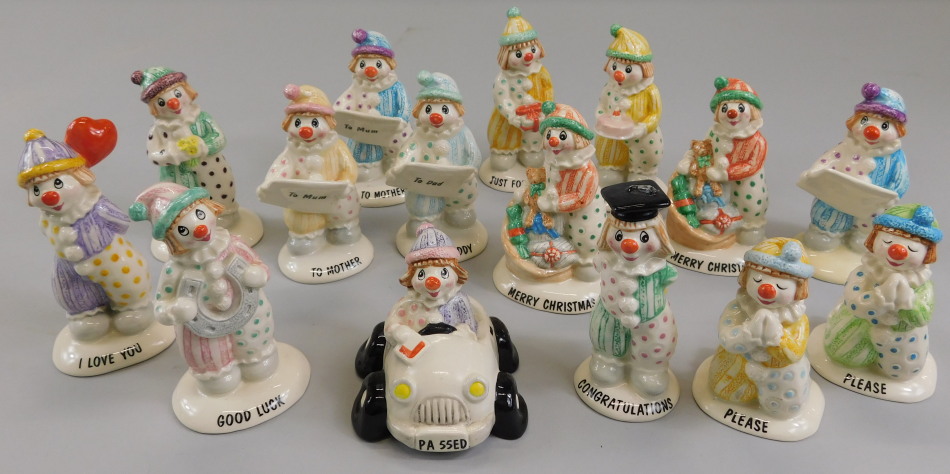 Appraisal: A collection of Beswick clown ornaments to include LL LL