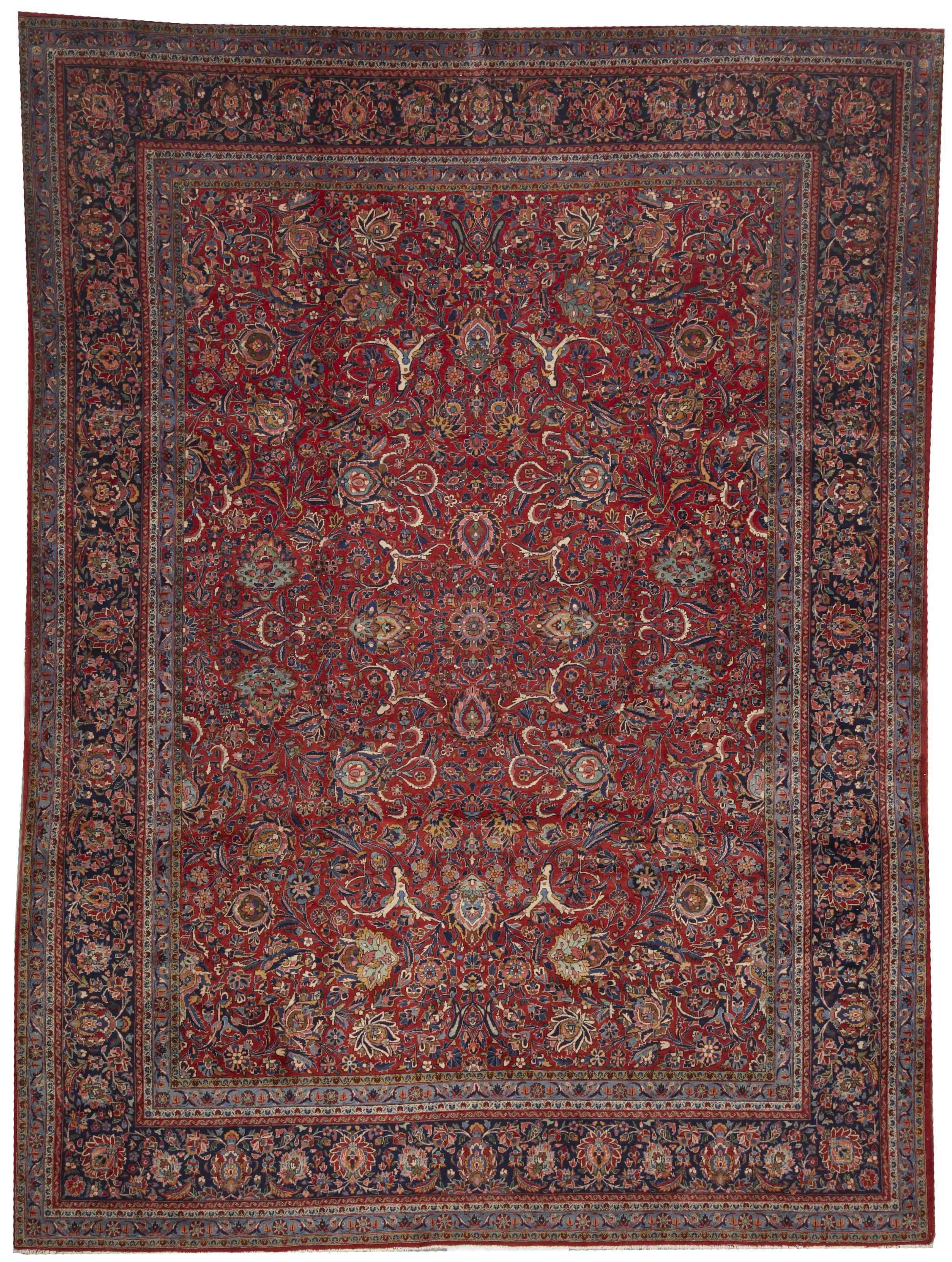 Appraisal: A Kashan carpet Central Persiacirca size approximately ft in x