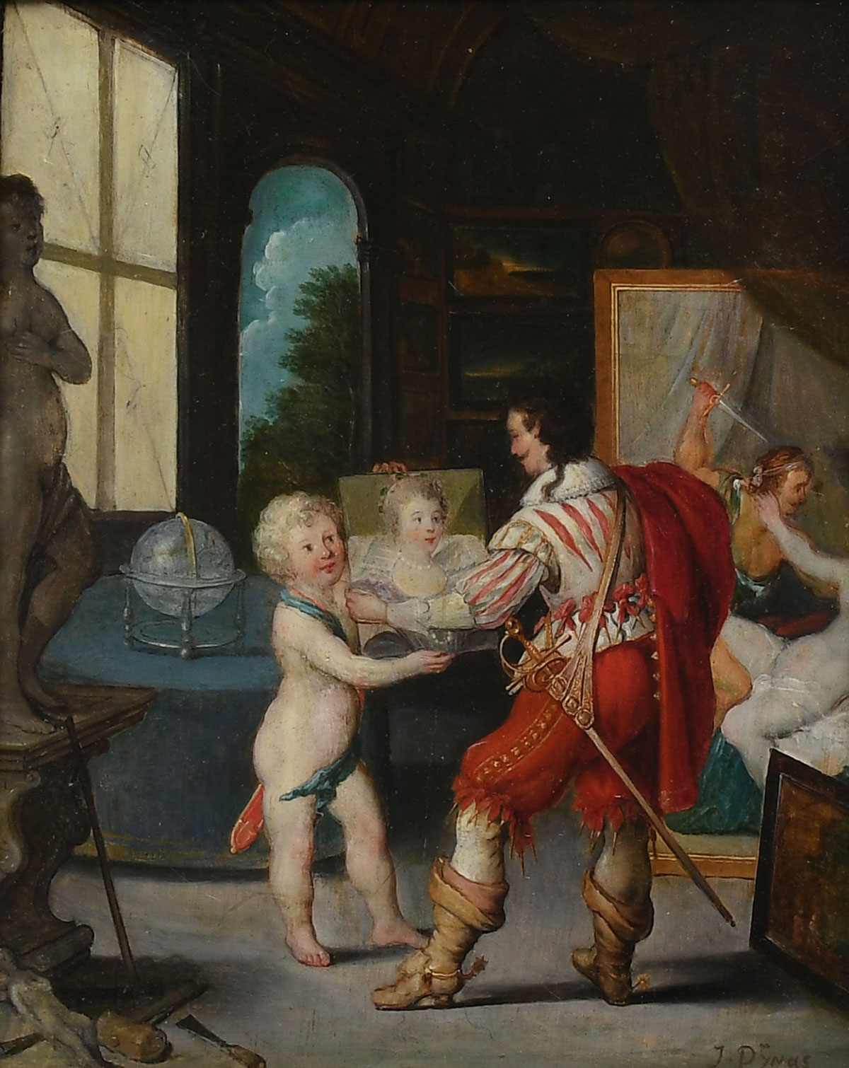 Appraisal: Attributed to PYNAS Jacob Symonsz Dutch - Oil Oak Panel