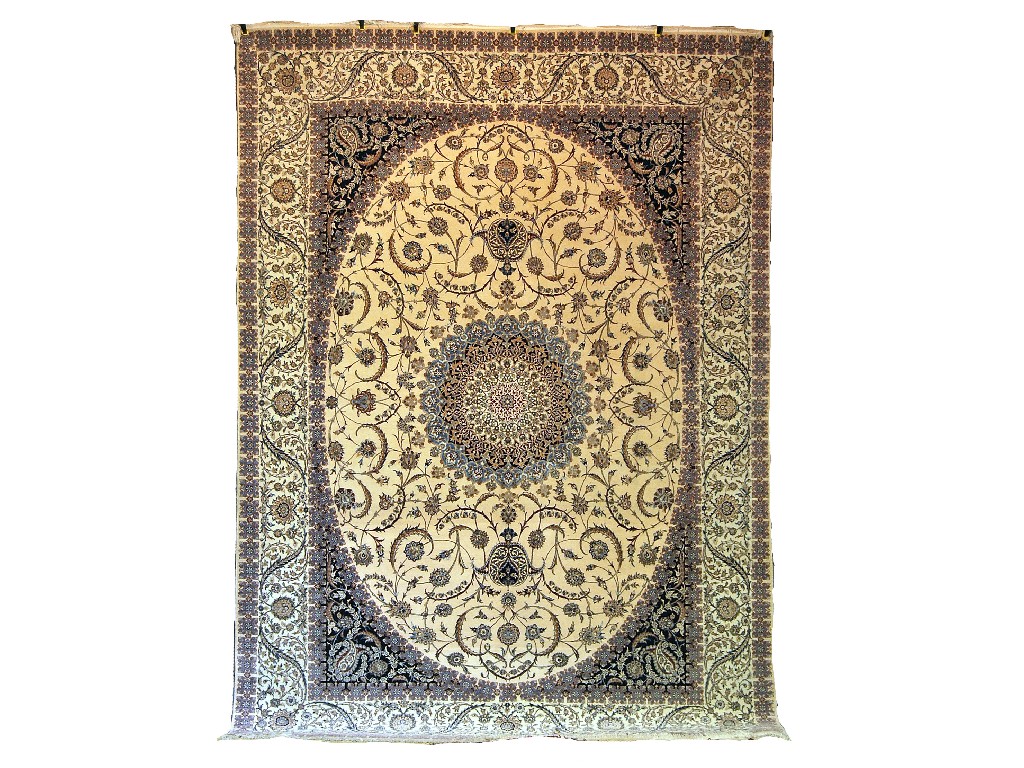 Appraisal: Persian Isphahan fine carpet contemporary