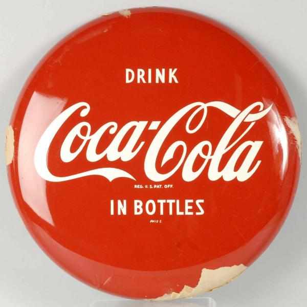 Appraisal: Tin Coca-Cola Button Description Unused new old stock Beautiful piece