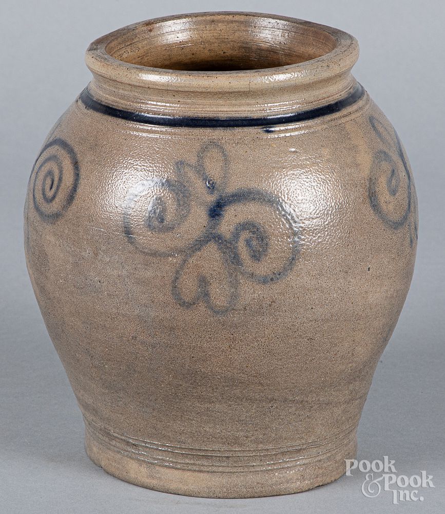 Appraisal: Stoneware crock late th c Stoneware crock late th c