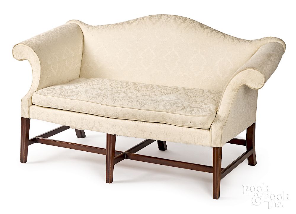 Appraisal: New England Chippendale mahogany sofa Exclusive on Bidsquare New England