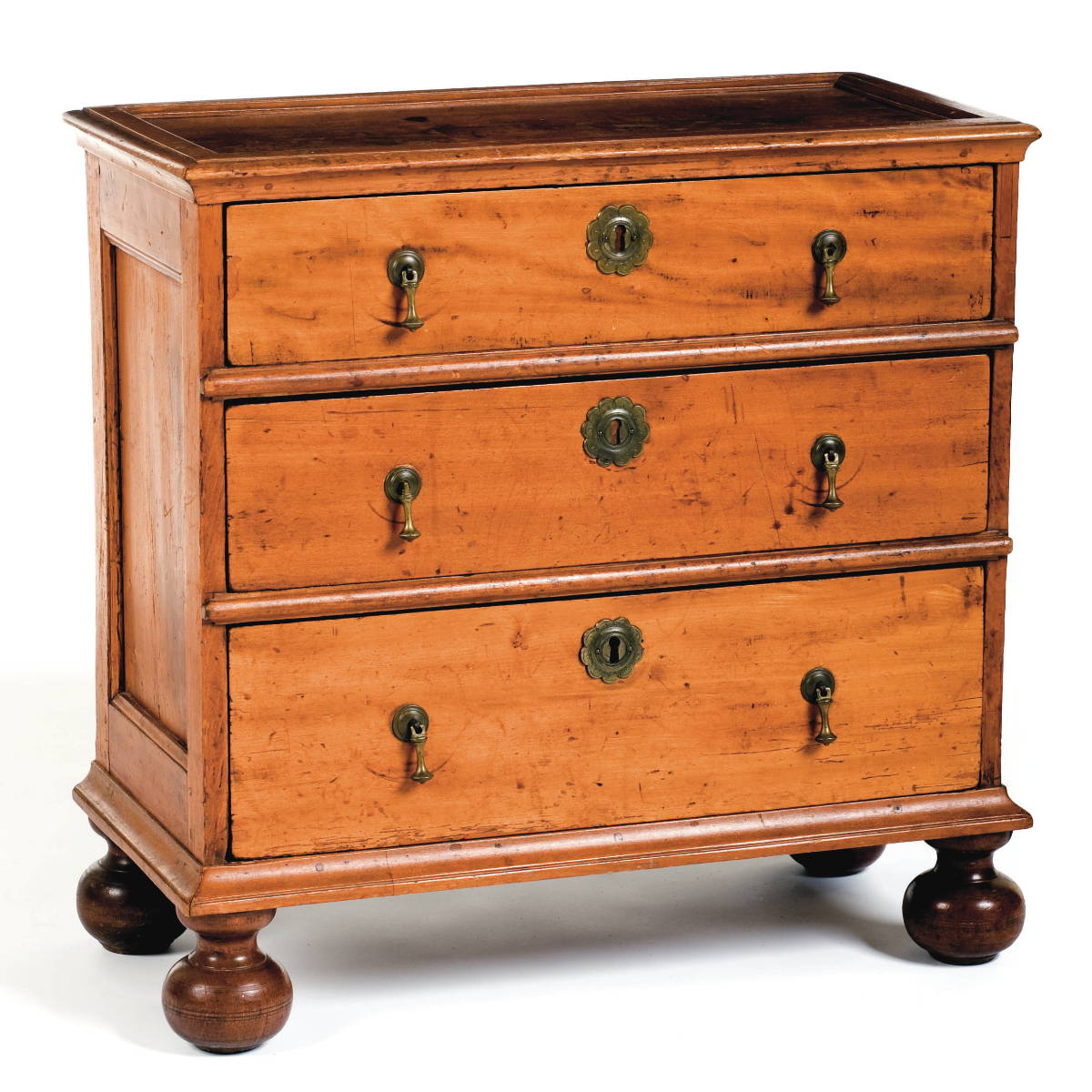 Appraisal: NEW YORK STATE WILLIAM AND MARY GUMWOOD CHILD'S CHEST The