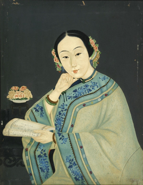 Appraisal: Manner of Lam Qua Chinese Circa Portrait of a Lady