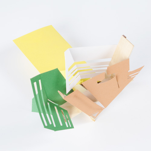 Appraisal: Mason Cooley American th Century Untitled Construction paper and balsa