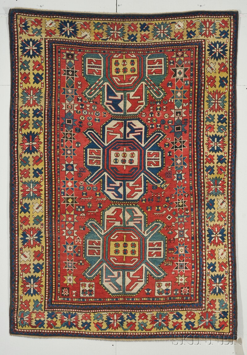 Appraisal: Kazak Rug Southwest Caucasus last quarter th century areas of