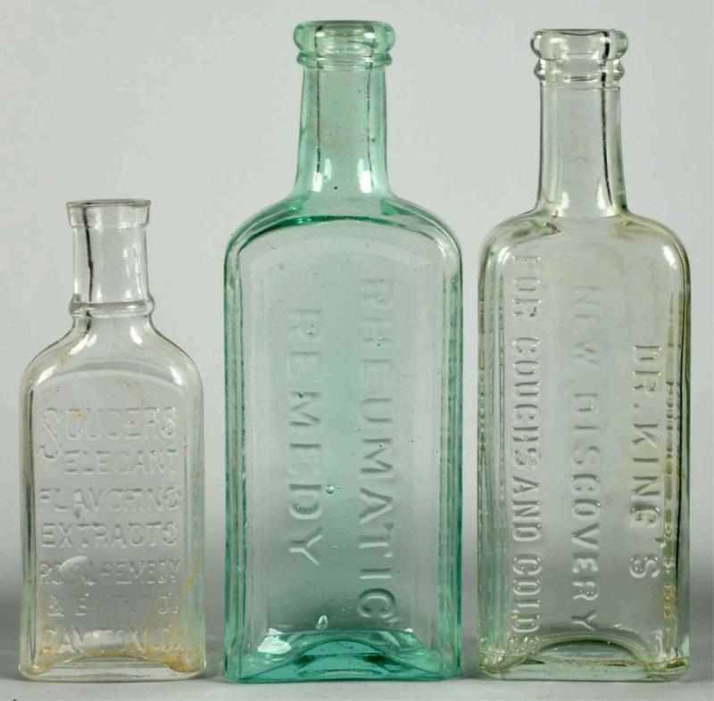 Appraisal: Lot of Early Remedy Bottles Late s Includes Souders Dr