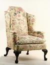 Appraisal: CHAIR - Centennial Queen Anne style mahogany upholstered high back