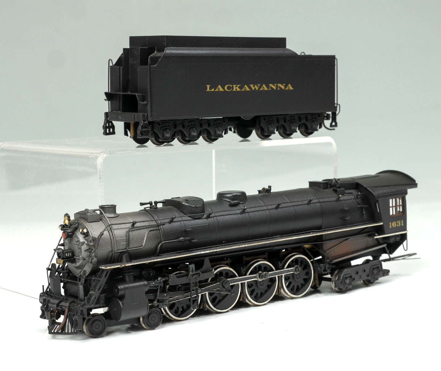 Appraisal: NICKEL PLATE KMT DELAWARE LACKAWANNA WESTERN Q ENGINE TENDER Black