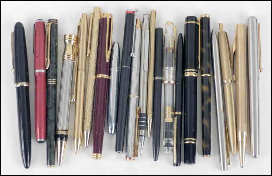 Appraisal: FOUR WATERMAN FOUNTAIN PENS All four with karat gold nibs