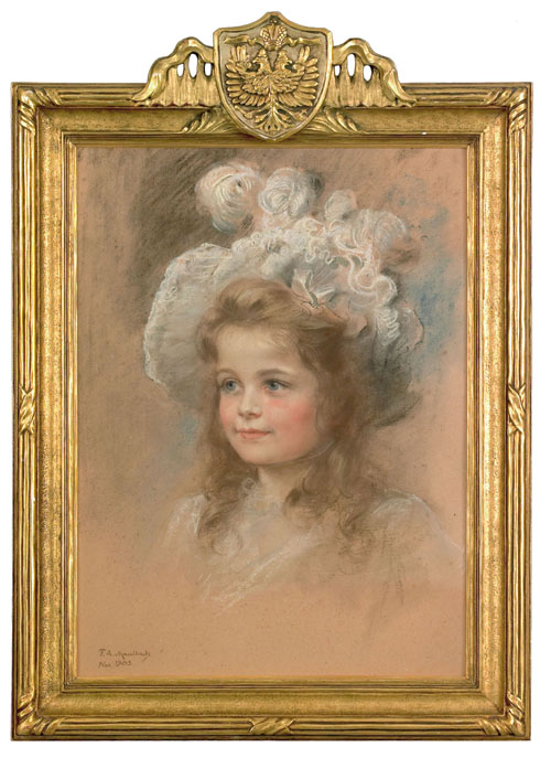 Appraisal: Friedrich August von Kaulbach German - pastel portrait of a