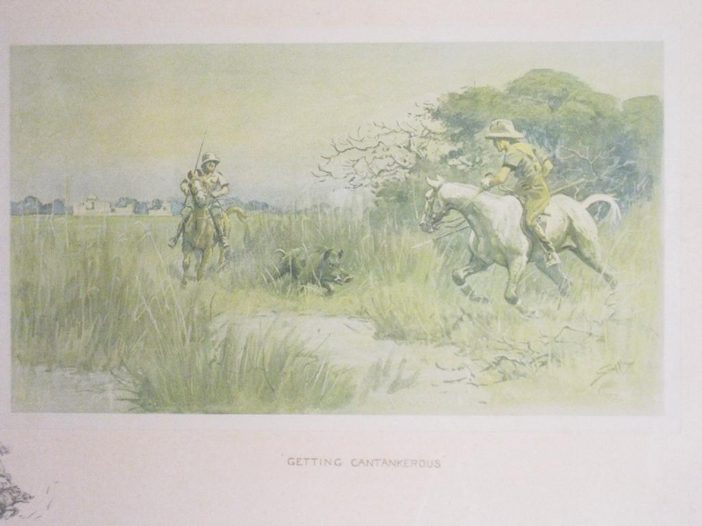 Appraisal: SNAFFLES CHARLES JOHNSON PAYNE - Getting Cantankerous pencil signed colour