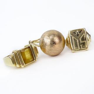 Appraisal: Three Lady's Vintage Rings Including a Karat Yellow Gold with